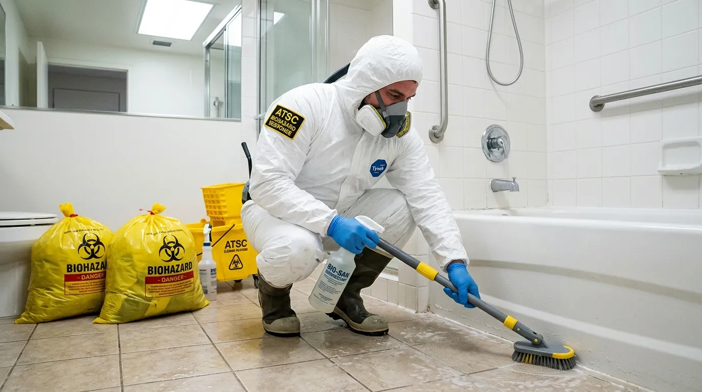 Decontamination equipment deployed for Blood Cleanup in East Garden City
